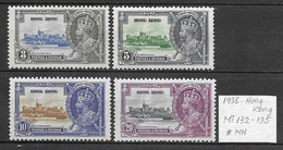 Hong Kong 1935 - Michel 132-135 (* MH ) - Ongebruikt