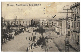 SIRACUSA (Sicile) Piazza Pancali E Corso Umberto I, Envoi 1911 - Siracusa