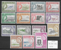 Virgin Islands 1964 - Michel 140-154(* MH) - Iles Vièrges Britanniques