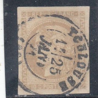 France - Année 1870 - N°YT 43A - Emission Bordeaux - Oblitération CàD - 10c Bistre - 1870 Bordeaux Printing