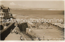 TENNIS COURTS & BEACH SHANKLIN & CULVER CLIFFS SANDOWN OLD R/P POSTCARD IOW ISLE OF WIGHT - Shanklin