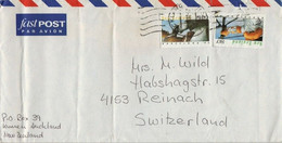 NEW ZEALAND 1992 COVER Auckland To Switzerland - Folded @D2627 - Brieven En Documenten