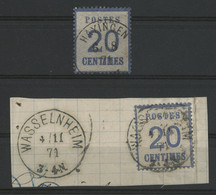 ALSACE LORRAINE N° 6 (x 2) Oblitérés HAYINGEN Et WASSELNHEIM Voir Description - Used Stamps