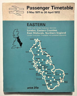 British Rail - Passenger Timetable Eastern 3 May 1971 To 30 April 1972 - Altri
