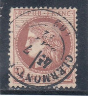 France - Année 1871/75 - N°YT 51 - Type Cérès - Oblitération CàD - 2c Rouge Brun - 1871-1875 Ceres