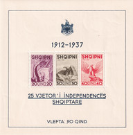 ALBANIA 1937- MNH - Mi Block 1 - Independence - Albania