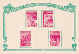 ALBANIA 1959 - MNH - Mi Block 5 - 15 Years Of Liberation - Albania