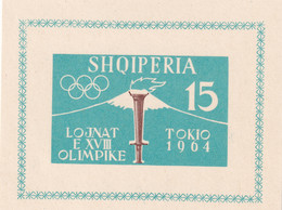 ALBANIA 1964 - MNH - Mi Block 8B - Tokio Olympics - Albania