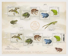 Belgium 2022 Frogs Sheetlet Mint - Unused Stamps