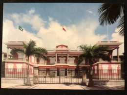 MACAU CHIEF EXECUTIVE OFFICE BUILDING WITH FLAGS OF PRCHINA & MACAU - Macao