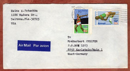 Luftpost, Olympische Sommerspiele Moskau, Orlando Nach Karlstein 1981 (10999) - Cartas