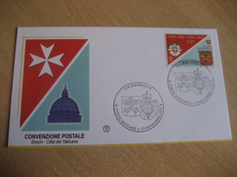 2008 Yvert 1475 Order Of Malta Smom FDC Cancel Cover VATICANO Italy - Sovrano Militare Ordine Di Malta
