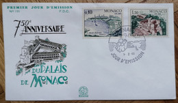 FDC Monaco - 750e Anniversaire Palais De Monaco - Covers & Documents