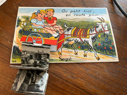 Segré * Carte à Système Ancienne Complète - Segre