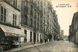 Paris * 20ème * La Rue Compans * épicerie EVRARD - Arrondissement: 20