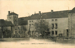 Cunfin * Place Et Hôtel De France Tenu Par JOLLY BRULE * Attelage - Other & Unclassified