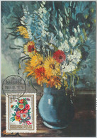63564  -   HUNGARY - POSTAL HISTORY:  MAXIMUM CARDS 1965 - FLOWERS - Non Classificati