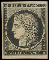 * EMISSION DE 1849 - 3    20c. Noir Sur Jaune, Forte Ch., TB - 1849-1850 Ceres