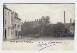 CPA PK HASSELT : Boulevard De L'Athénée ( Haute Cheminée ) - Circulée En 1903 - Darimont Phot. Nr II - 2 Scans - Hasselt