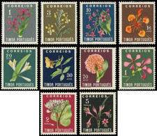 ** TIMOR 269/78 : La Série Des Fleurs, TB - East Timor
