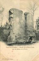 Challans * Menhir De La Pierre Levée Près Du Château De La Verrie * Pierre Monolithe Mégalithe Dolmen Pierres - Challans