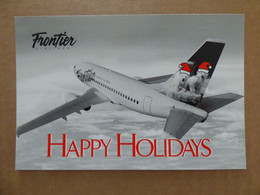 FRONTIER AIRLINES   B 737  /   AIRLINE ISSUE / CARTE COMPAGNIE - 1946-....: Modern Era