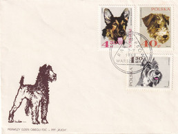 Thème Chiens - Pologne - Enveloppe - Hunde