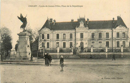 Cholet * Le Lycée De Jeunes Filles * La Place De La République * école - Cholet