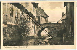 Schleusingen - Alt-Schleusingen - Foto-Ansichtskarte - Verlag Straub & Fischer Meiningen - Schleusingen