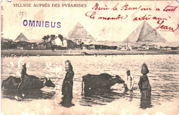 CPA-Carte Postale Egypte Village Auprès Des Pyramides 1904   VM56036 - Cairo