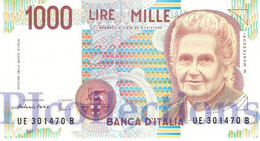 ITALIA - ITALY 1000 LIRE 1990 PICK 114c UNC PREFIX "E" - 1000 Lire