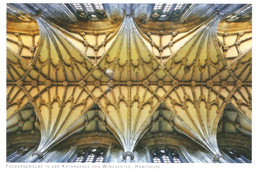 (UNITED KINGDOM) FAN VAULT IN WINCHESTER CATHEDRAL - Used Postcard, Sent From Germany - Winchester