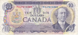 BILLETE DE CANADA DE 10 DOLLARS DEL AÑO 1971 (BANKNOTE) - Kanada