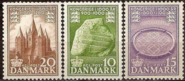 Dinamarca 0347/349 ** MNH. 1953 - Nuevos