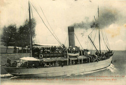 Le Pouliguen * Départ Du Bateau Emile Solacroup Pour Belle Ile En Mer * Vapeur Promenade - Le Pouliguen