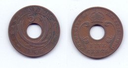 East Africa 5 Cents 1941 - British Colony