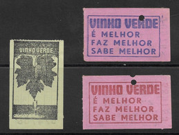 Tramway Et Bus Lisbonne Carris Portugal 3 Billet Pub Vin Vert Green Wine Lisbon 3 Tram Ticket - Europe