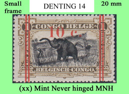 1922 ** BELGIAN CONGO / CONGO BELGE = COB MNH TX054 (SMALL FRAME) ELEPHANT TAX DUE - Ungebraucht