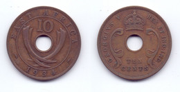 East Africa 10 Cents 1934 - British Colony