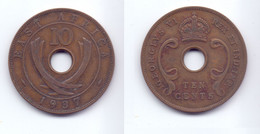 East Africa 10 Cents 1937 - British Colony