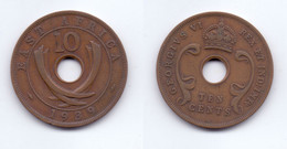 East Africa 10 Cents 1939 H - British Colony