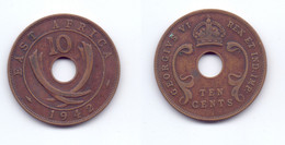 East Africa 10 Cents 1942 I - British Colony