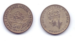 East Africa 50 Cents 1943 I - British Colony