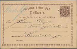 Deutsches Reich - Ganzsachen: 1872/1875, Brustschild-Ganzsachenkarte ½ Gr., Samm - Autres & Non Classés