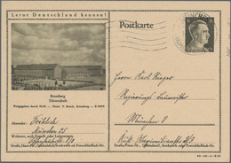 Deutsches Reich - Ganzsachen: 1942/1944, Bildganzsache 6 Pfg. Hitler ("Haus-Nr." - Autres & Non Classés