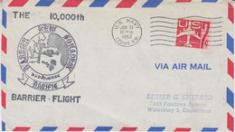 USA Early Warning System "the 10.000ft Barrier Flight" Cover Ca US Navy JAN 11 1962 (EW151) - Polar Flights