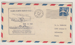 USA Early Warning System "10.000 Atlantic Barrier Flights" Cover Ca New York MAR 3 1961 (EW151A) - Polar Flights