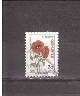 TURCHIA 1984 PAPAVERO - Used Stamps