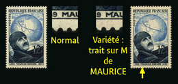 FRANCE - YT 907 ** - NOGUES - VARIETE TACHE DE COULEUR A M DE MAURICE -  1 TIMBRE NEUF ** - Unused Stamps