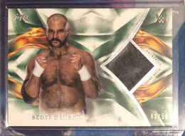 2019 WWE UNDISPUTED SCOTT DAWSON Relic Trading Card 41/50 GREEN Wrestling - Tarjetas